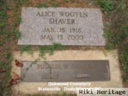 Alice Eulalia Wooten Shaver