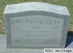 Foy Pryor Dean