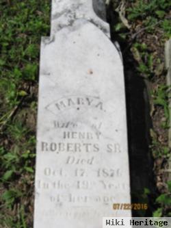 Mary A. Will Roberts