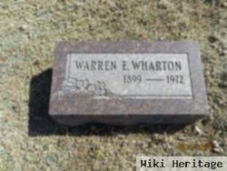 Warren E Wharton