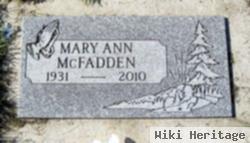 Mary Ann Sturm Mcfadden