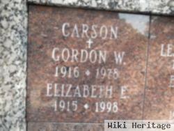 Elizabeth E. "betty" Carson