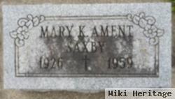 Mary Kathryn Ament Saxby