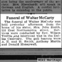 Walter M. Mccarty