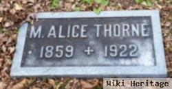 M Alice Thorne