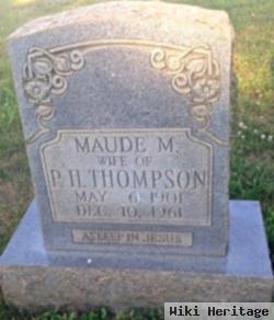 Maude M Sigmon Thompson