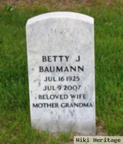 Betty J Baumann