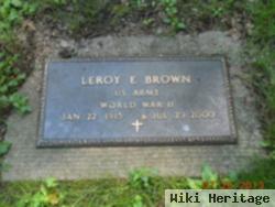 Leroy E Brown