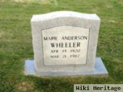 Marie Anderson Wheeler