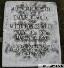 Mary Callum Wiley