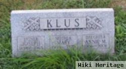 Mary V Burnett Klus