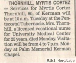 Myrtis Cortez Mcmurray Thornhill