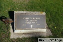 Cpl John D Kerns