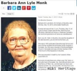 Barbara Ann Lyle Monk