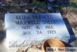 Eliza Frances "frannie" Maxwell Snell