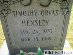 Timothy Orvas Hensley