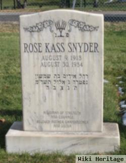 Rose Kass Snyder