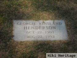 Georgie Ray Kinsland Henderson