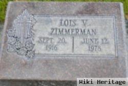 Lois V. Wilson Zimmerman