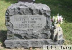 Betty F. Nordt Wolford