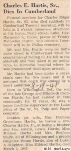 Charles Edward Hartis, Sr