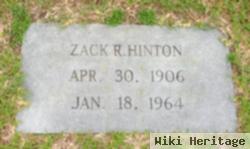 Zachariah R "zack" Hinton