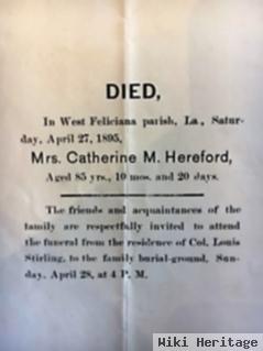 Catherine Mary Stirling Hereford