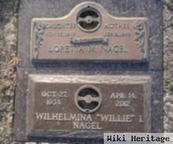 Wilhelmina Imogene "willie" Nagel