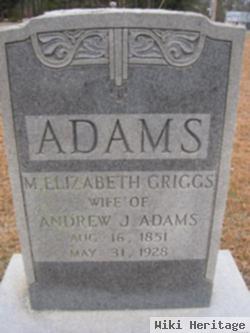 M. Elizabeth "bettie" Griggs Adams