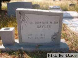 Dr Cornelius Felton Sayles