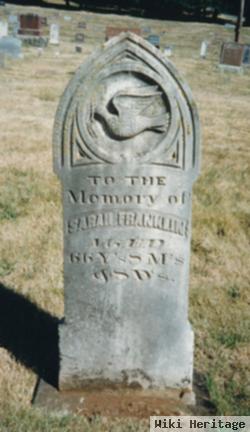 Sarah Ann Conner Franklin