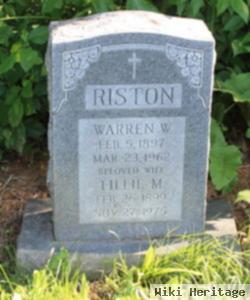 Lillie M Riston