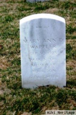 Mary Ann D Wappler