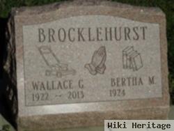 Wallace G Brocklehurst