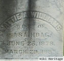 Martha "mattie" Williams Hoag