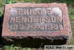 Philo P Henderson