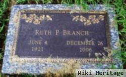 Ruth P Branch