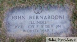 Pvt John Bernardoni