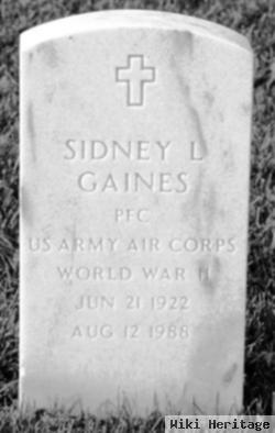 Sidney L Gaines