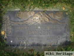 Henry Rosewarne Hansen