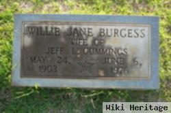 Willie Jane Burgess Cummings