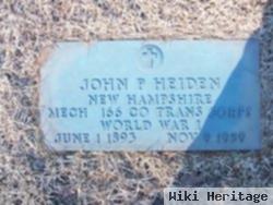 John P Heiden