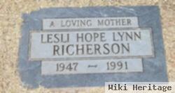 Lesli Hope Lynn Richerson