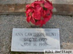 Dorothy Ann "ann" Cawthon Hunt