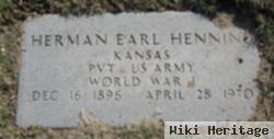 Pvt Herman Earl Henning