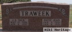 J E "dick" Traweek