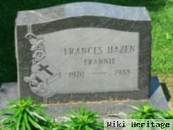 Frances "frannie" Hazen