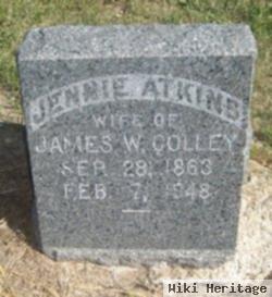 Jennie B Atkins Colley