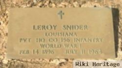 Leroy Snider