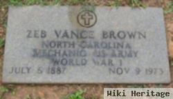 Zeb Vance Brown